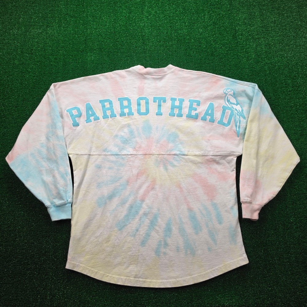 Margaritaville Spirit Jersey Small Tie Dye Parrothead Pastel‎ Pink Blue Yellow